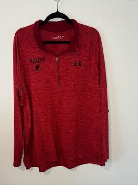 Under Armour Pendleton Whisky Red 1/4 Zip Pullover Men’s XXL HeatGear